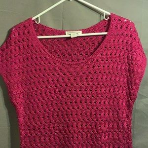 COLDWATER Creek women’s top sz L/14  dark pink
